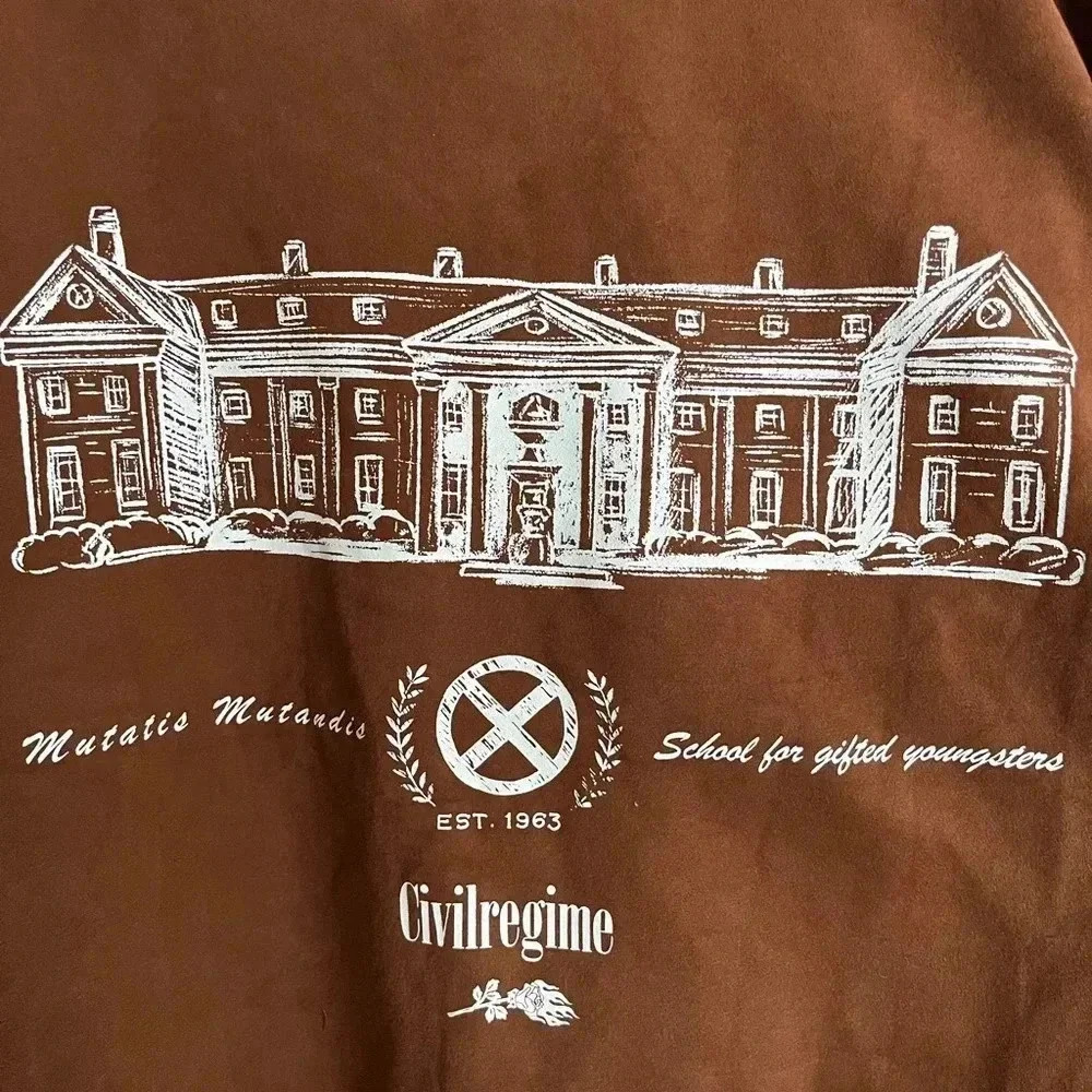 Civil Regime Marvel X-men XL Crew Neck Sweatshirt NWT Brown - Picture 3 of 13